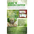 Lean and Green Slimming And Healthy green Coffee 1 box is 147 grams with 7 sachets