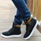 Fashion Mens Oxfords Casual High Top Shoes Canvas Sneakers Shoes