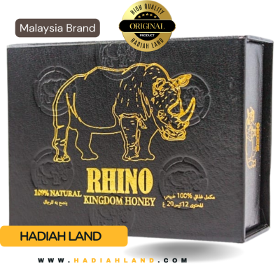 Rhino Kingdom Honey 24 sachets x 10g Malaysia original