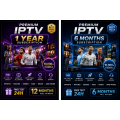 اشتراك IPTV  ستة أشهر و سنة Premium تجربة مجانية