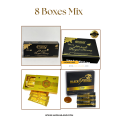 8 Boxes Mix from 4 brands Black Original Honey 100%