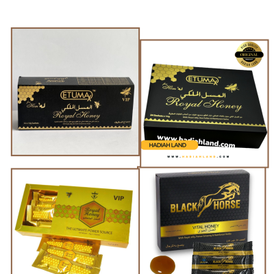 8 Boxes Mix from 4 brands Black Original Honey 100%