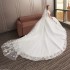 Wedding Dress New Autumn Korean Style Shoulder Simple Bride Wedding Dress Tail 2021